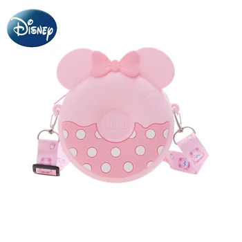 Disney Minnie Partea Pungi pentru Fată Copil Crossbody Geanta de Umar Minnie Mouse-ul Drăguț Kawaii Geanta Mini Poseta Roz Violet Gel de Siliciu