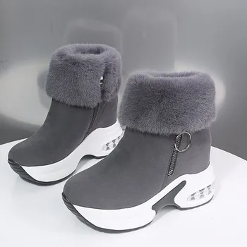Femei Cizme Glezna Cald Plus De Iarnă Pantofi Pentru Femeie Cizme Tocuri Inalte Doamnelor Cizme Pentru Femei Cizme De Zăpadă De Iarnă Pantofi Înălțime În Creștere
