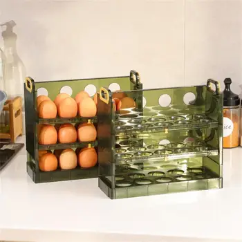 Frigider Cutii De Ou Reversibile Tava De Conservare A Ouălor De Uz Casnic Frigider Ușă Laterală Păstra Proaspete Raft De Depozitare Accesorii Pentru Bucătărie
