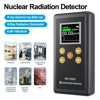 Geiger Beta Gamma raze X Radiații Nucleare Detector Timp Real Gamma-ray Radioactivitate Tester Detector de Radiații Nucleare