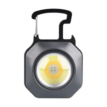 Mini LED Lumina de Lucru Portabil Breloc Lanterna Camping COB Lampă Pentru Țigări mai Ușoare Deschizator de Sticle Emergenc Fluier Lumina
