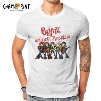 Minunat Bratz Rock Angelz poză de Grup T-Shirt pentru Bărbați O Gatului 100% Bumbac Tricou Trend Scurt Maneca Tee Cămașă Idee de Cadou Topuri