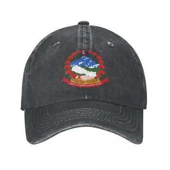 Oamenii Șapcă De Baseball Nepal Emblema Cărbune Spălate Denim Clasic Vintage Din Bumbac Tata Trucker Hat Unisex Pentru Adulti