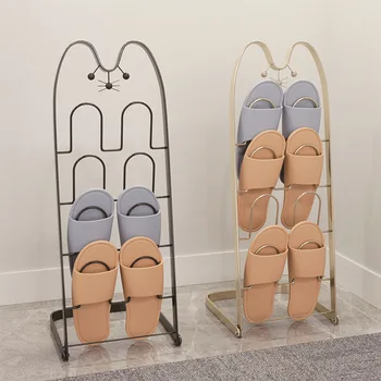 Papuci De Baie Uscare Baie Living Ușă Cameră De Drenaj Dormitor Aer Creative Pantofi Simplu Interioară Arta Raft De Fier Mici