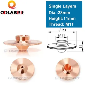 QDLASER Laser Umflatura Duza Singur Strat D28 H11/15 Calibru 0.8 - 4.0 HD pentru Precitec 1064nm Tăiere cu Laser Fibra Cap
