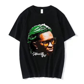 Rapper-ul Young Thug Thugger Graphic T Camasa Barbati Femei Hip Hop Street Style T-shirt de Vară de Moda Harajuku T-shirt Streetwear