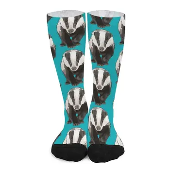 Teal Bursuc de www.BeeFoxTree.com Sosete ciorapi pentru bărbați sosete pentru Femei șosete amuzante pentru Femei de vara