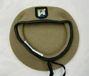 Us Army Ranger Regimentul Lână Bereta Kaki Ofițer, Căpitanul Însemnele de Grad Pălărie de Toate Dimensiunile
