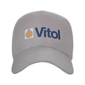 Vitol Logo-ul Imprimat Grafic Logo-ul de Brand de Înaltă calitate Denim capac Tricotate pălărie de Baseball capac