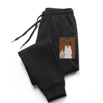 Y2k Estetice Stil coreean Cactus Goth Barbati pantaloni pantaloni pentru Bărbați răceala Nici o Fata Fata Imprimate pantaloni Albi pentru barbati de Vara 2021 c