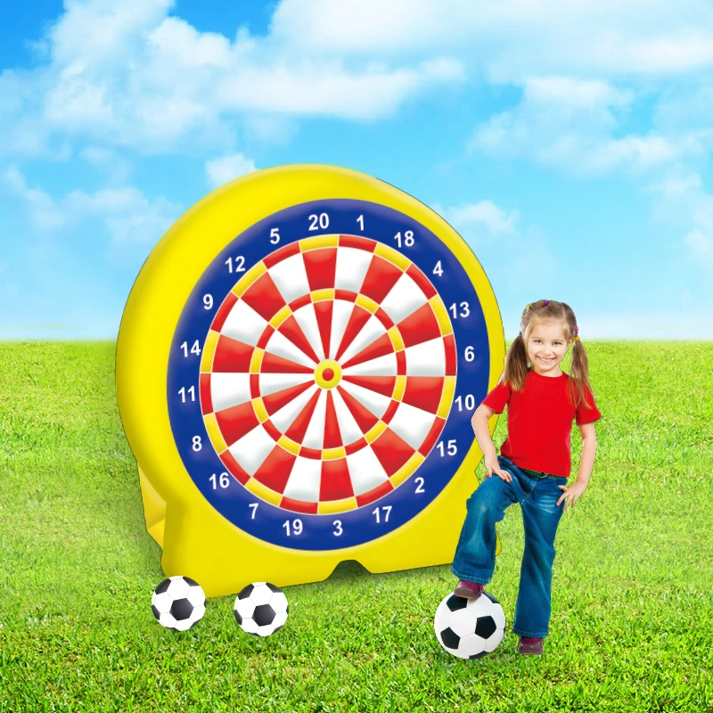 Copii jucării partid distractiv de a juca fotbal gonflabile obiectivul stabilit copil interior si exterior lovi cu piciorul mingea cadou de vacanță cu Velcro