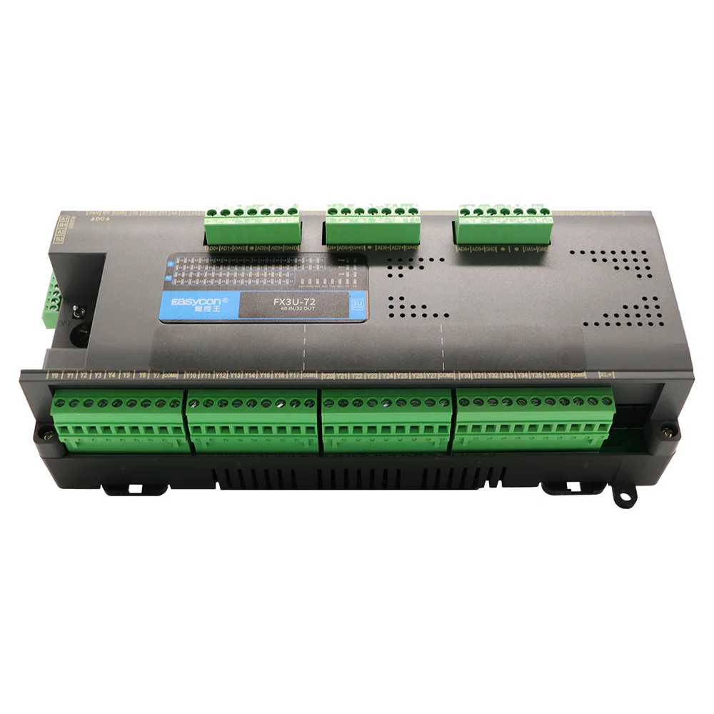 FX3U-72 MT/DL/MRT 10AI 2/6AO Personalizabil 40DI 32DO PLC-Programmable Logic Controller pentru Controller CNC Pentru HMI touch-screen